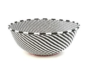 Bowl - Black Telephone Wire Jaheni Bowl Imbali Dot L