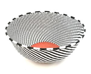 Bowl - Black Telephone Wire Jaheni Bowl Imbali Dot XL