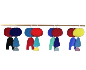 Earrings - Pair Assorted Abstract Enamel