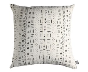 Cushion Cover - White Mudcloth 50 x 50cm