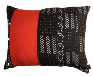 Cushion Cover - Orange Mudcloth 40 x 60cm