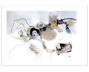 Postcard - Multi-Colour Percy Manyonga Ballot Box A5