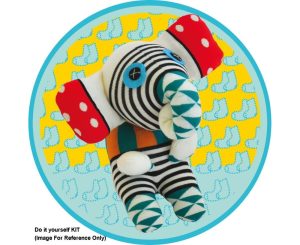 Soft Toy - Multi-Colour Soxy Elephant
