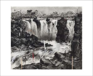Postcard - Multi-Colour William Kentridge Untitled Colonial Landscapes A5