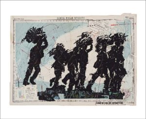 Postcard - Multi-Colour William Kentridge Maquette For When Returned A5