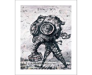 Postcard - Multi-Colour William Kentridge Drawing For Ii Sole 24 Ore A5