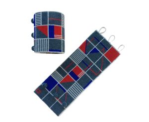 Cuff - Grey William Kentridge Typographical Bead