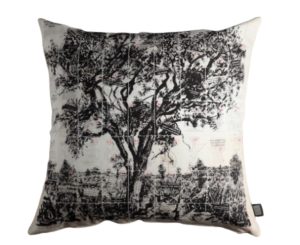 Cushion Cover - Black & White William Kentridge Tree 50 x 50cm