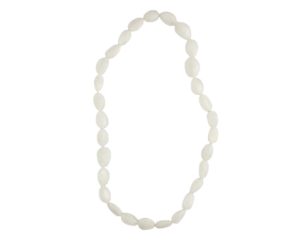 Necklace - White Recycled Plastic Pebble
