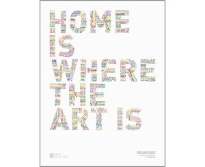 Poster - White Zeitz MOCAA Brand Home Is Where the Art Is 60 x 80cm