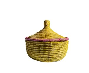 Basket - Yellow Plait Plait