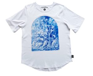 Crew Neck T-Shirt - White Johannes Phokela A Lucid Dream