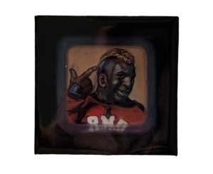 Magnet - Black Johannes Phokela Face A 70 x 70cm