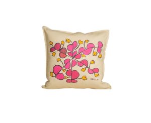 Cushion Cover - Beige Omba Arts Trust Rambling Plant 45 x 45 cm
