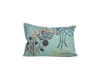 Cushion Cover - Teal Omba Arts Trust Collected Plant 40 x 60cm
