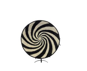 Basket - Black & White Tintsaba Swirl L