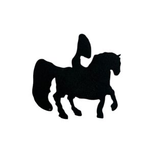 Magnet - Black William Kentridge Horse Cut-outs