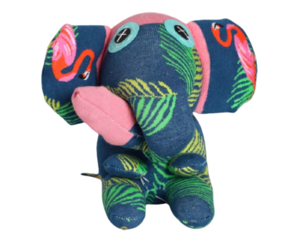 African Soxy Animal – Handmade African Animal Soft Toy - Sock Elephant