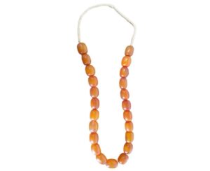 Necklace - Orange Resin