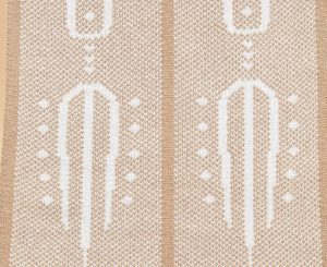 Scarf - Cream Imara Comb