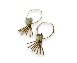 Earrings - Brass Miss H Jewellery Design Orenda Long