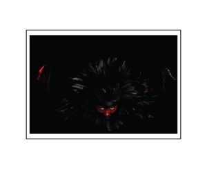 Postcard - Black Sekai Machache Hypnagogia Glossolalia A5