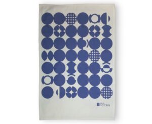 Tea Towel - Blue Zeitz MOCAA Brand Dots