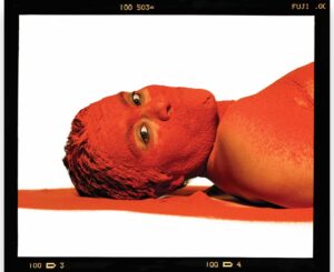 Postcard - Orange Berni Searle Untitled Red A5