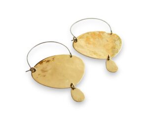 Earrings - Brass Miss H Jewellery Design Noah Long