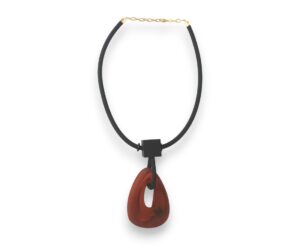 Necklace - Orange Horn