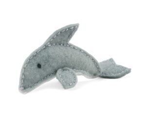 Soft Toy - Grey Woza Moya Dolphin Mini