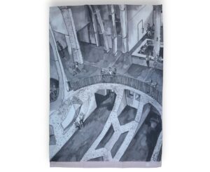 Tea Towel - Grey Lucie de Moyencourt 14-ZMAtrium