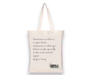 ToteBag - Black Albie Sachs Sachs-Font