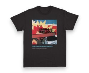 Crew Neck T-Shirt - Multi-Colour Albie Sachs SpringIsRebellious XL
